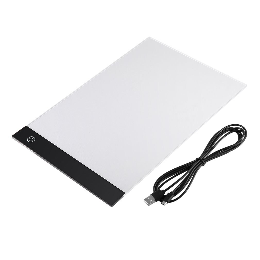 Usb-frakt  a4 ledet ultra tynn kunst faksimile tegnebrett kopi pute tegning tablett med tre justerbar modus