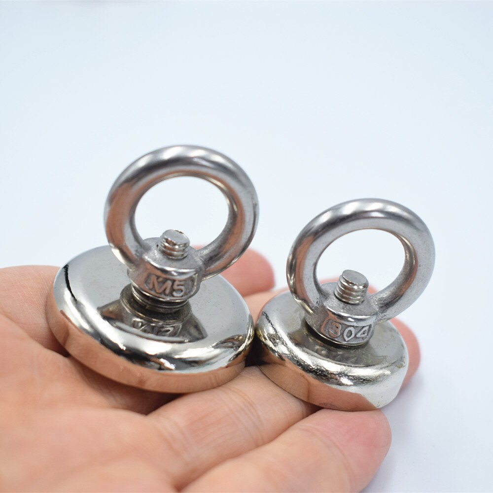 Super Strong Magnet Pot Fishing Magnet Salvage Fishing Hook Magnet Imanes Strongest Permanent Powerful Magnetic round
