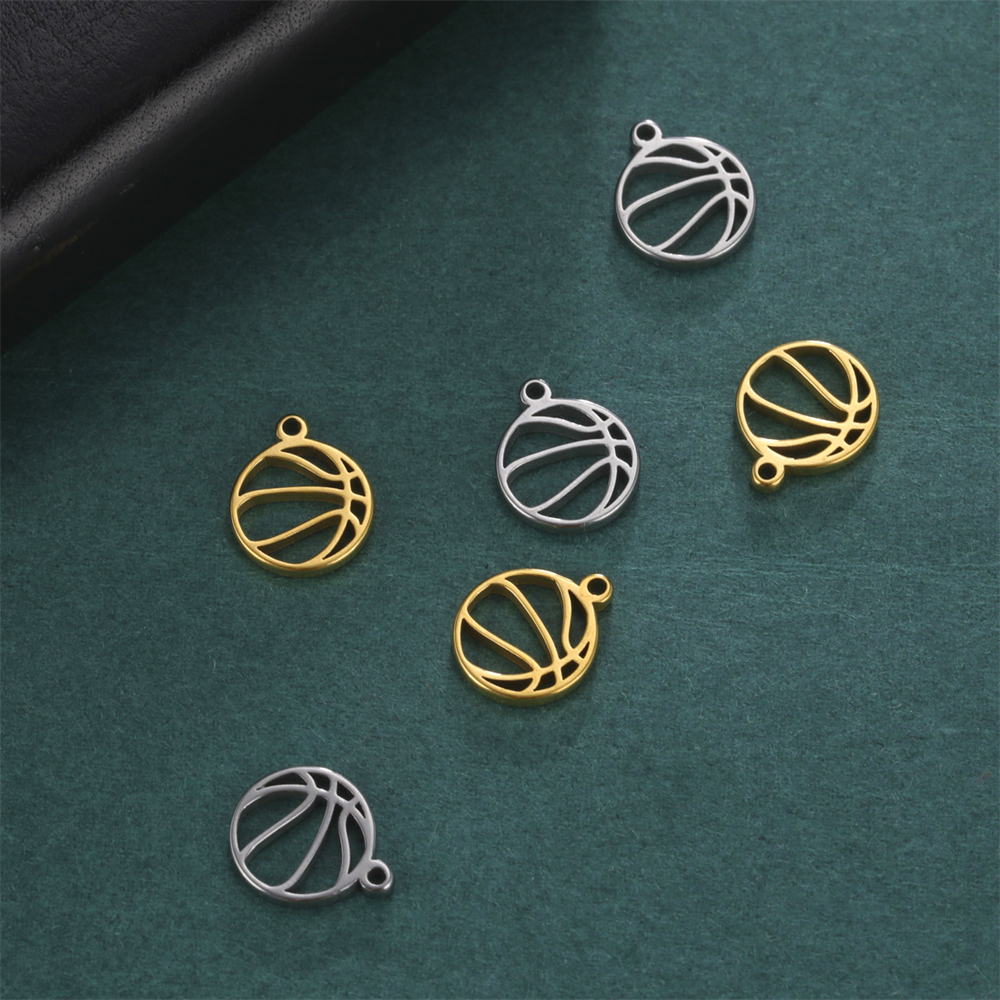 10 pz/lotto Piccoli Ciondoli tutto'ingrosso per Collane Bracciali Pendenti in Acciaio Inox Accessori per La Produzione di Gioielli Fai Da Te Componente