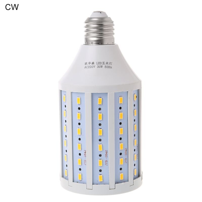 E27 led energiansäästölamppu 30w ac 220v lämmin/kylmä valkoinen valo maissilamppu 5730 smd kodin sisustukseen