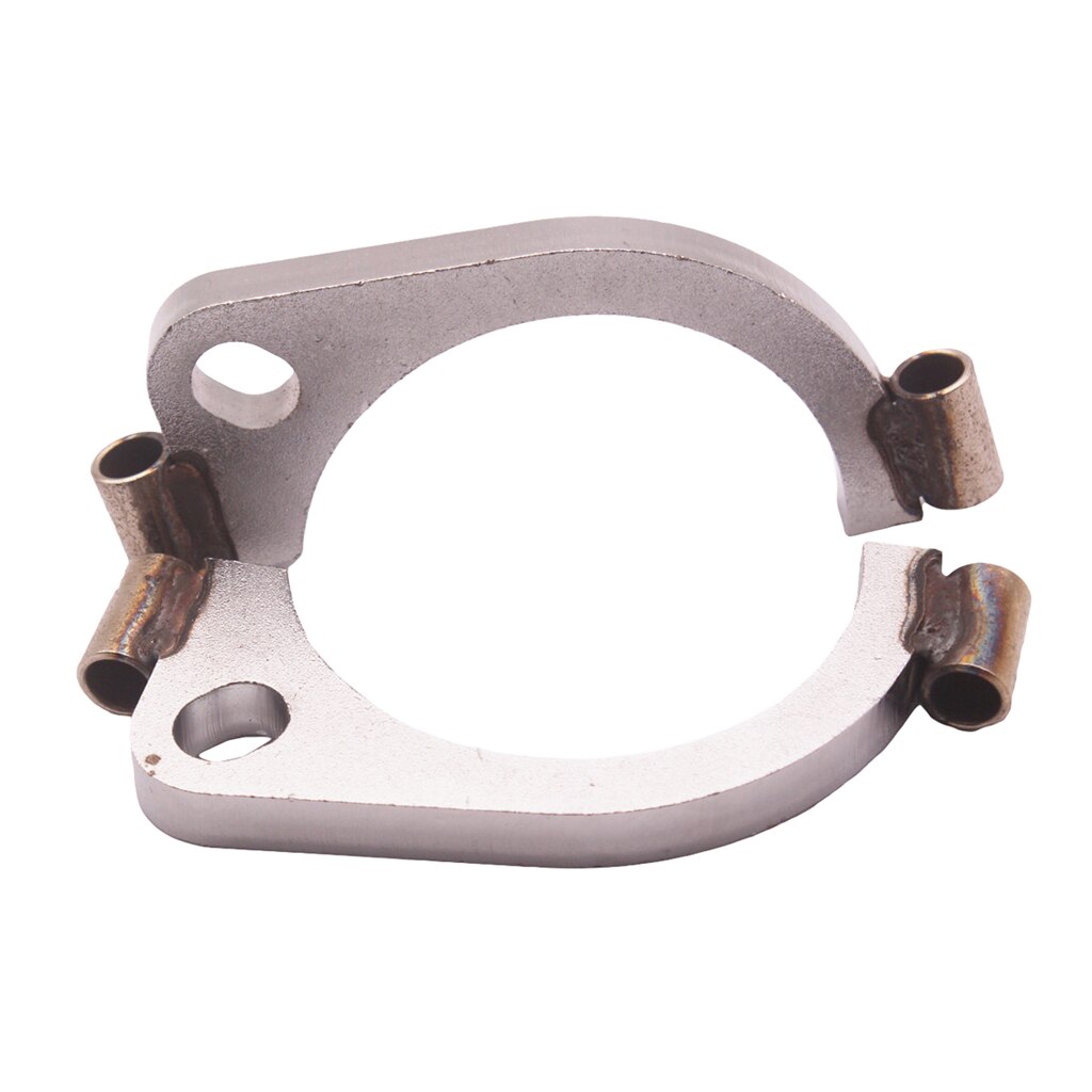 Heavy Duty 3" Mild Steel Exhaust Split Flange Flat Oval Replacement Assembly
