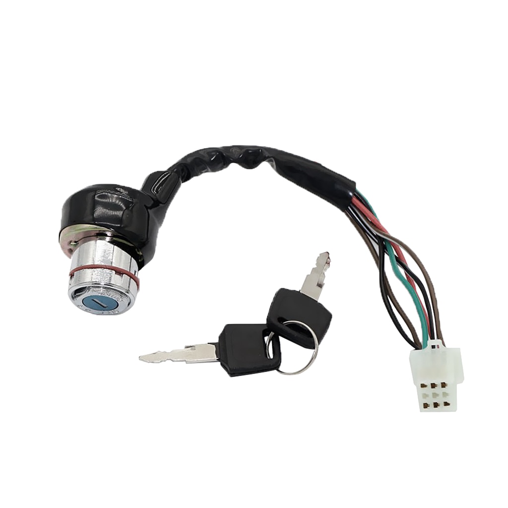 6-Wire Ignition Key Start Switch Set for 150CC 200CC 250CC Pit Quad Dirt Bike ATV Buggy