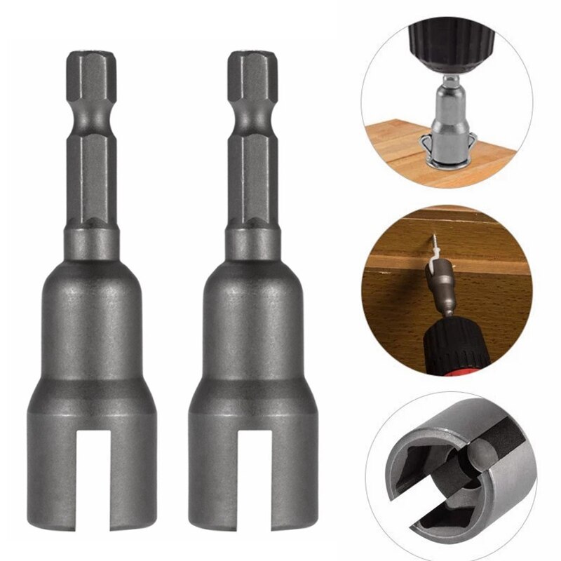 1/4in Vleugel Moer Boor Socket Wrench 6.35Mm Hex Shank Socket Adapter Moer Voor Boormachine Adapter sleuven Elektrische Schroevendraaier