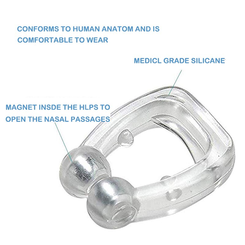 1 pz magnetico Anti russare dilatatore nasale Stop russare naso clip dispositivo facile respirare migliorare dormire per uomini/donne Dropshipping