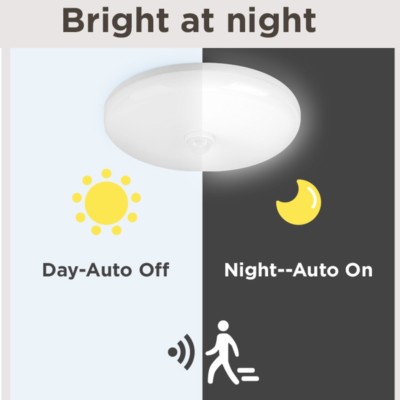 Moderne LED-deckenleuchte PIR Bewegung Sensor Decke Lampe 20W 30W 40W Clever Heimat Leben Sensor Licht flure Flur AC85-265V
