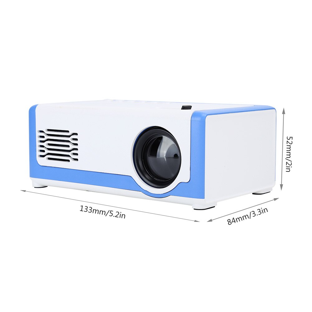 M1 mini led projektor 1080p high definition lomme hjemmebiograf medieafspiller 100-240v
