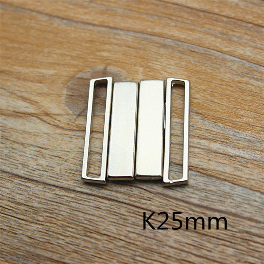 10 set legering bh klämma spännen badkläder clickers bikini front stängning spänne dekoration: K