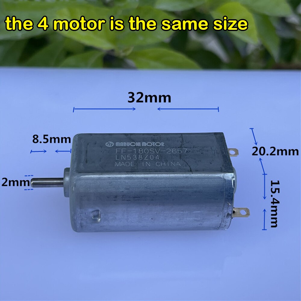 1Pc Mabuchi FF180 Elektrische Motor Dc 2.4V 3.6V 22000Rpm Hoge Snelheid Edele Metalen Borstel Mini Motor diy Elektrische Scheerapparaat Speelgoed Model