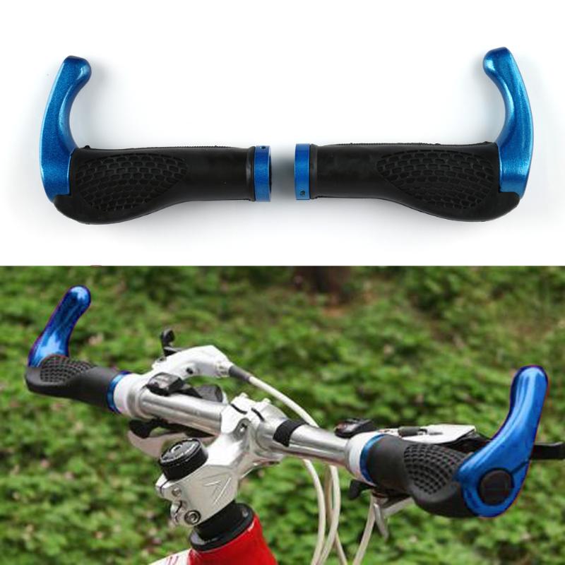 Ergonomico MTB Mountain Bici Del Manubrio In Gomma Manopole Bicicletta Lock-On Estremità
