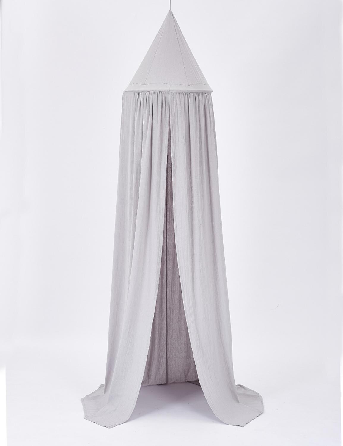 Baby Hung Dome Meisjes Prinses Bed Luifel Tent Gordijn Baby Klamboe Voor Crib Klamboe Beddengoed Room Decor: light gray