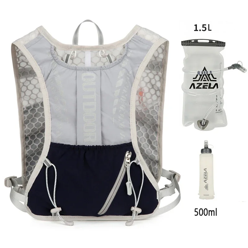 Hardlopen Hydraterend Vest Rugzak Fietsen Hydraterende Rugzak Wandelen Marathon Hydraterend Met 1.5L Waterzak 500ml Waterfles: Fuchsia