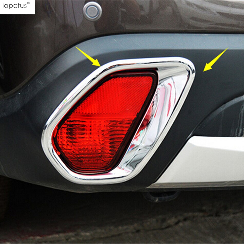 Chrome Accessories For Mitsubishi Outlander Front Rear Fog Lights Ring Head Lamp Eyelid Eyebrow Molding Cover Kit Trim