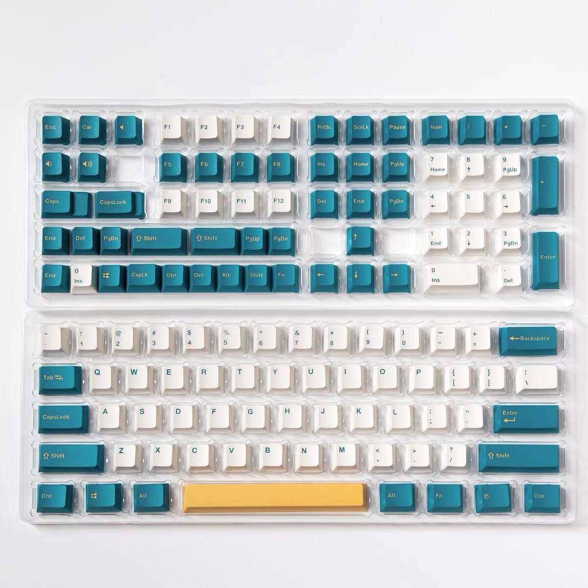 127 Keys PBT OEM Keycaps Double Color Injection Keycaps For Cherry Mx Mechanical Keyboard 61/64/68/84/87/96/98/104/108 Keys