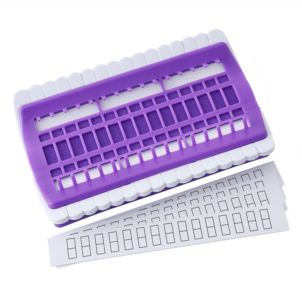 Cross Stitch Line Embroidery Floss Organizer Tool Dedicated 30 Needles Pins Wire Holder Tools DFDS889: purple