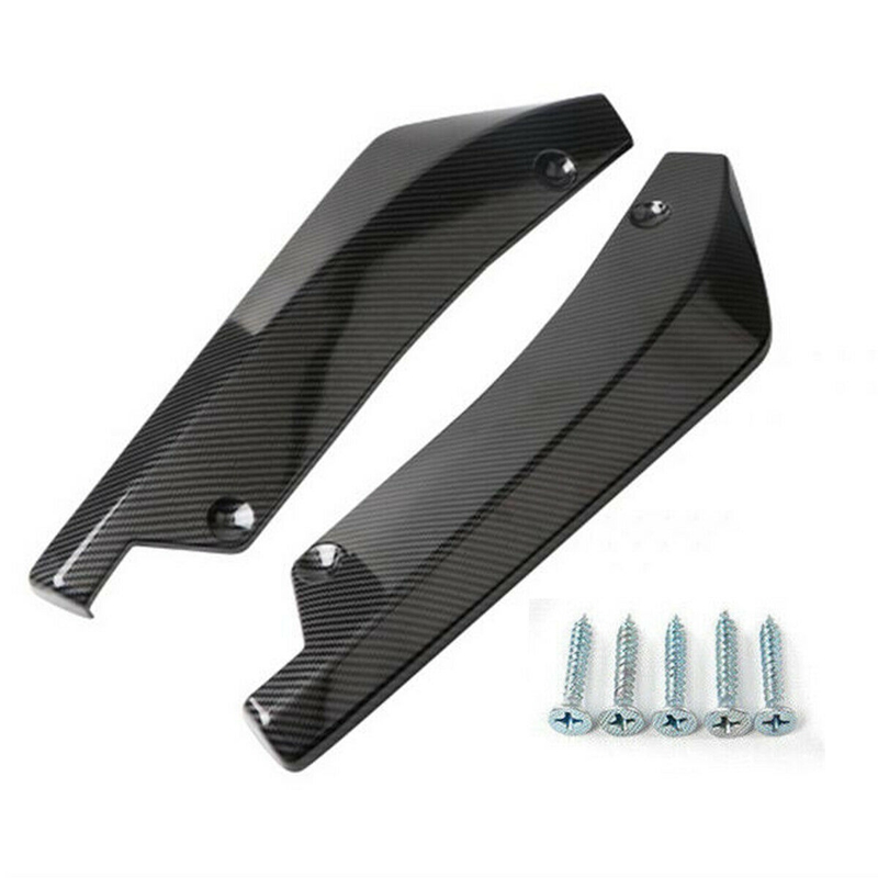 Front Bumper Spoiler, 5pcs Front Bumper Lip Body Kit Universal Lip Splitter Spoiler Diffuser Canard Protector for Car