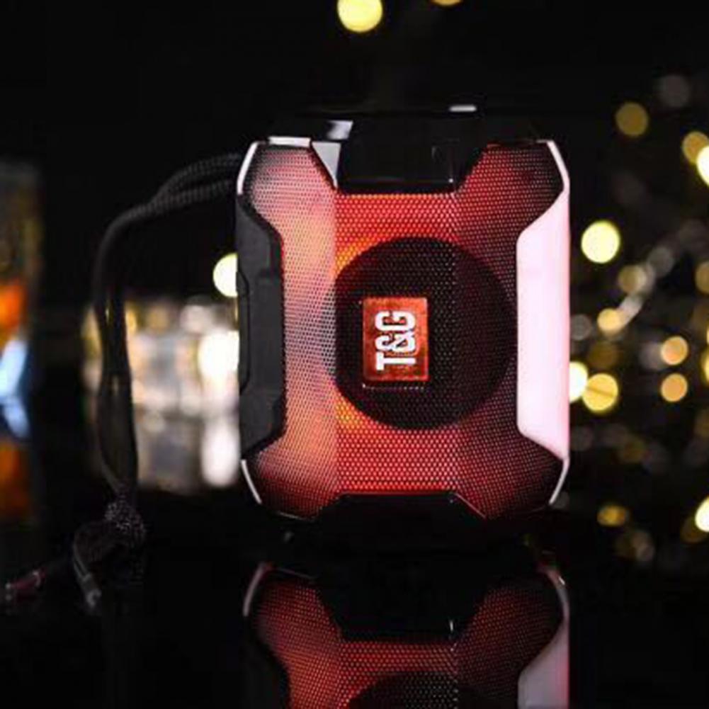 TG162 – haut-parleur stéréo Bluetooth, caisson de basses FM, LED, clignotant, sans fil, , Portable Unique pour la musique