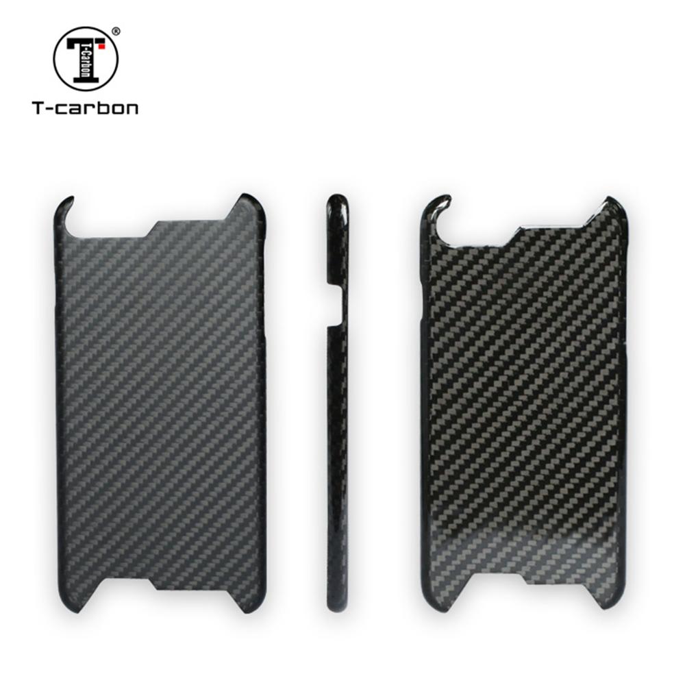 T-Carbon Luxe Mobiele Telefoon Beschermhoes Glossy Black