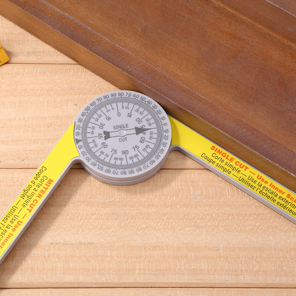 Miter Saw Protractor ABS Angle Finder Meter Miter Gauge Goniometer Digital Protractor Inclinometer Measuring Ruler with Pencil