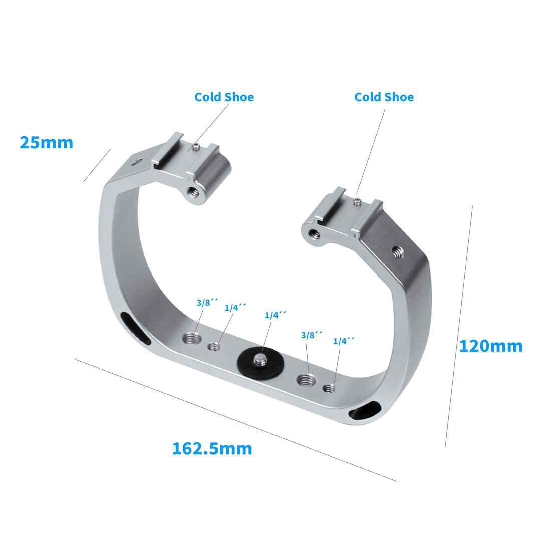 Dual Griff Tauchen Tauchen Halterung Blitz Licht Stehen Rahmen Bausatz für Gopro Held 7 6 5 Aktion Kameras Camcorder w/ Schuh montieren