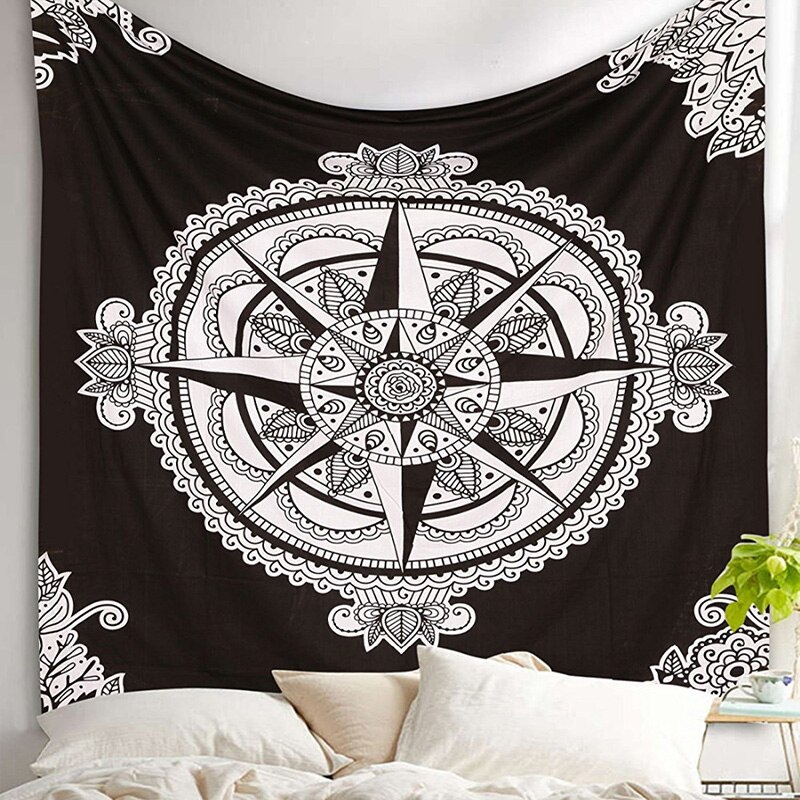 ✿s Chic Bohemia Mandala Floral Wall Hanging Tapestry For Wall Decoration Tribe Style Tapestry: 6