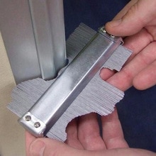 Contour irrégulier mesure jauge décoration profil en acier motif profilé profondeur carrelage métal carreaux acier 125MM