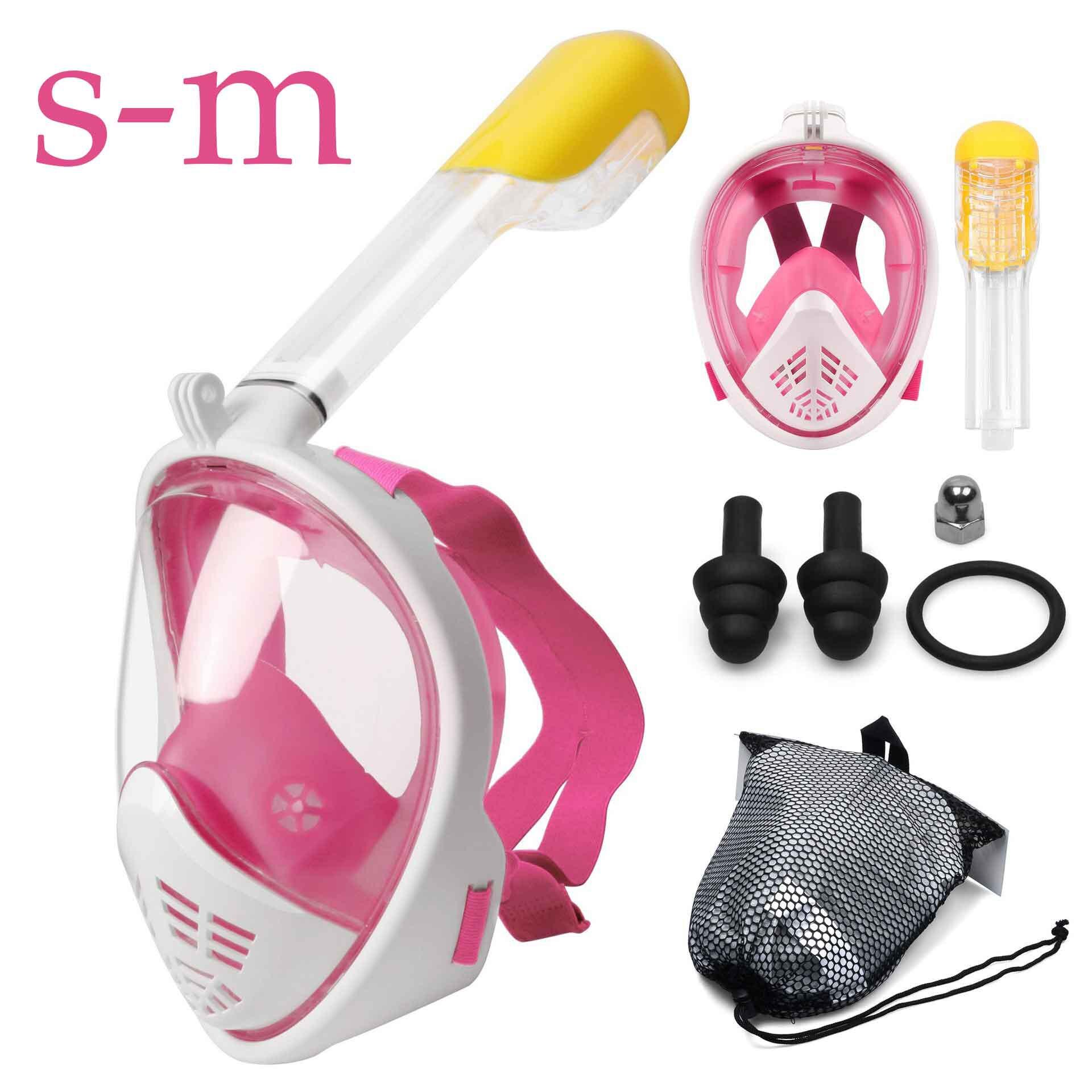 Diving Mask Scuba Mask Underwater Anti Fog Full Face Snorkeling Mask Women Men Kids Swimming Snorkel Diving Equipment: NO17