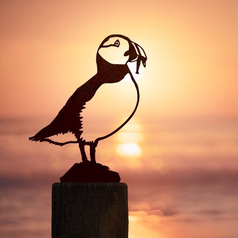 Yard Art Tree Bird Animal Art Garden Metal Tree Stainless Steel Art Metal Bird,Owl,Garden Decoration, Garden Fu