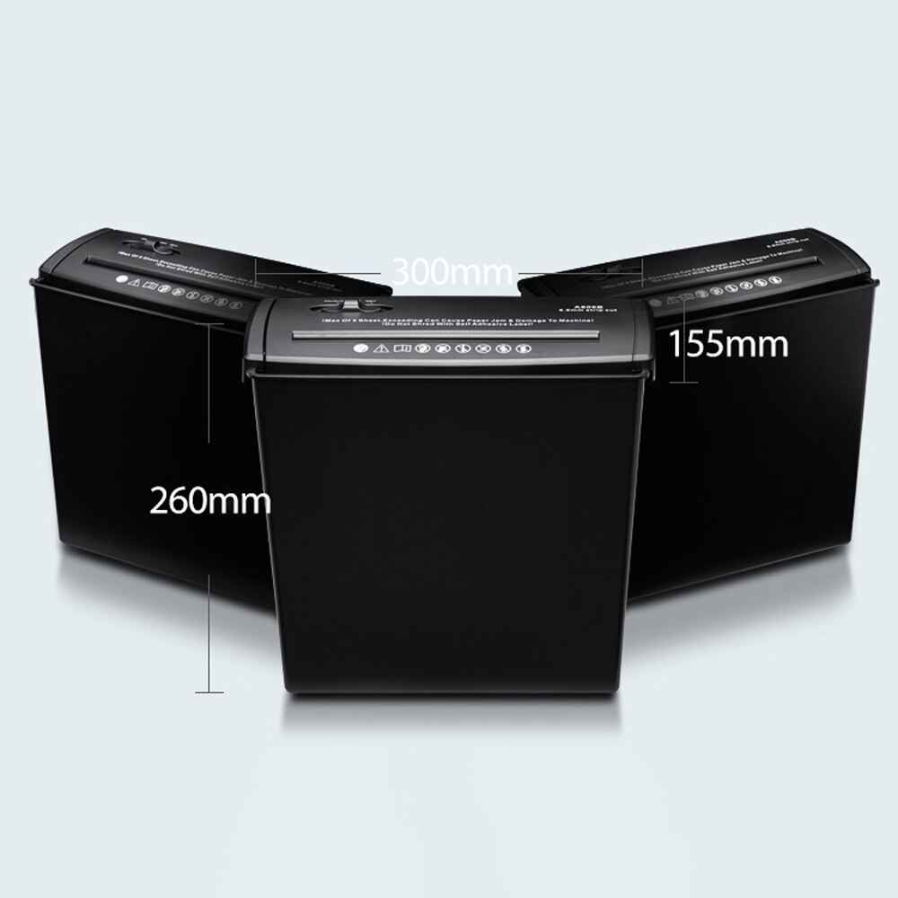 Mini A606B 5-Sheet Desktop Electric Documents Cutting Machine Paper Shredder File Strip-Cutter for office school