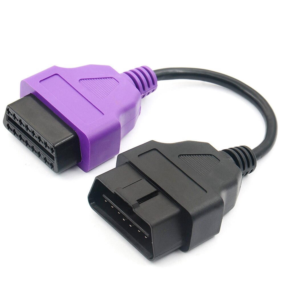 Voor Fiatecuscan Adapter Obd OBD2 Connector Multiecuscan Abs Airbag Obd2 Scanner Diagnostische Kabel Voor Fi-Op Ecu scan: Paars