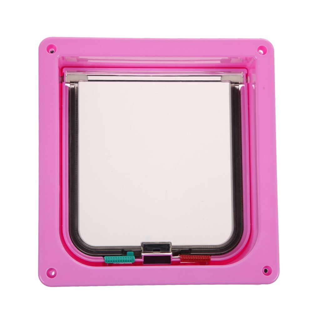 3 Size 4 Way Pet Cat Puppy Dog Gates Door Lock Lockable Safe Flap Door puertas para perros door for the cat Pet Products