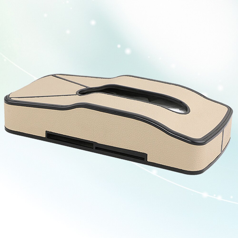 Car Tissue Box Rectangular Paper Holder Cover Case Leather Inserting Car Tray Instrument Panel Armrest Tray for Ho