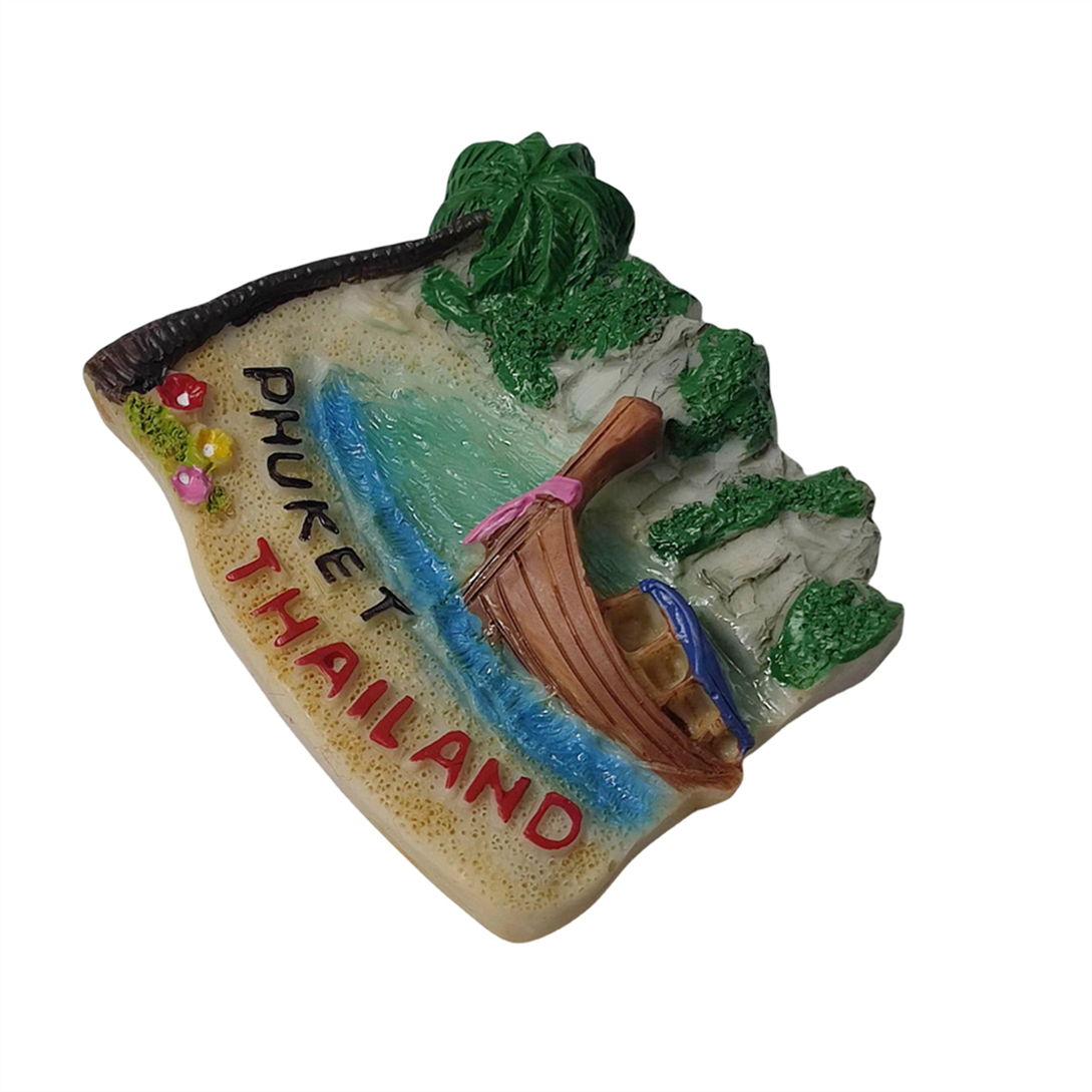 Phuket Thailand 3D Fridge Magnet Souvenir ,Resin Handmade Phuket Refrigerator Magnet Home Decoration Collection