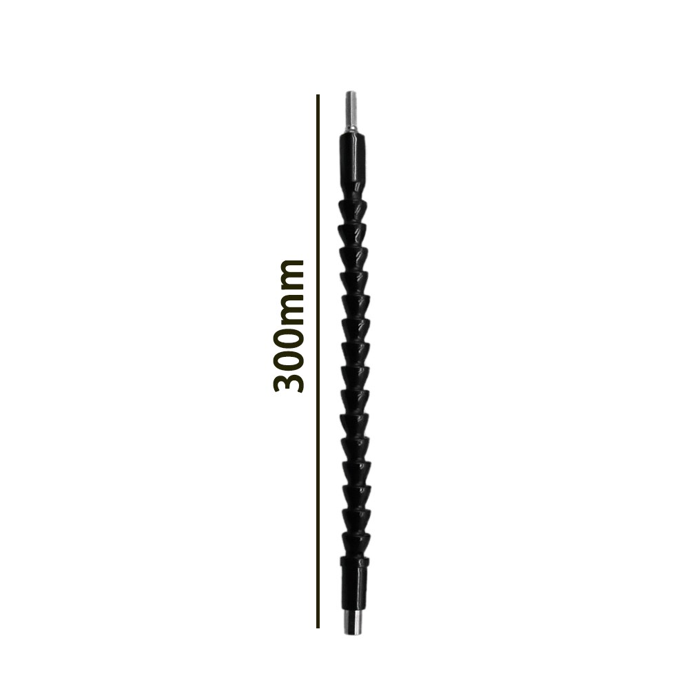 Flexible Shaft Drill Bit Extension Holder Link for Electronic Drill Hex Screwdriver Soft Shafts Driver Extend Rod Impact Tool: 300mm