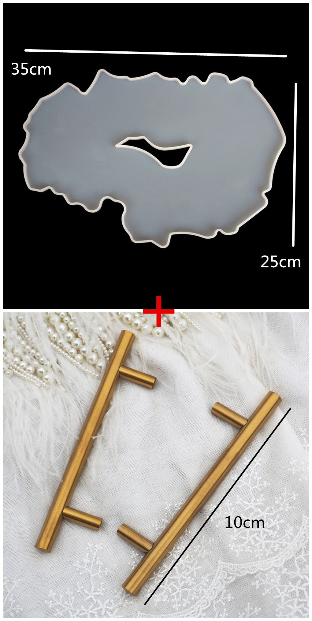 Coaster Molds Resin Casting Silicone Coaster Molds for Cake Fruit Holder Resin Epoxy Tray Coaster Mold Kit: 03 set