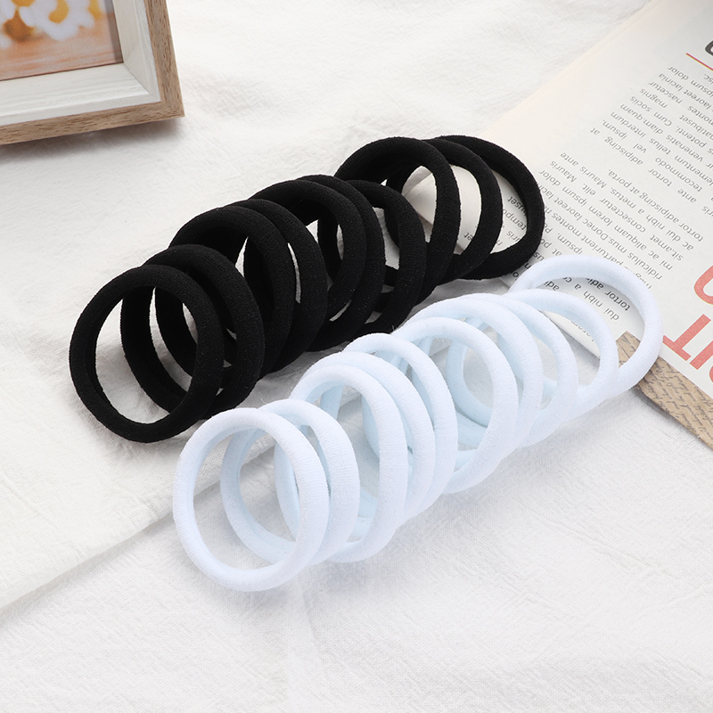 20pcs Girls Big Elastic Hair Bands Rubber Band Ponytail Holder Gum Headband Rubber Bands Women Hair Accessories: light green