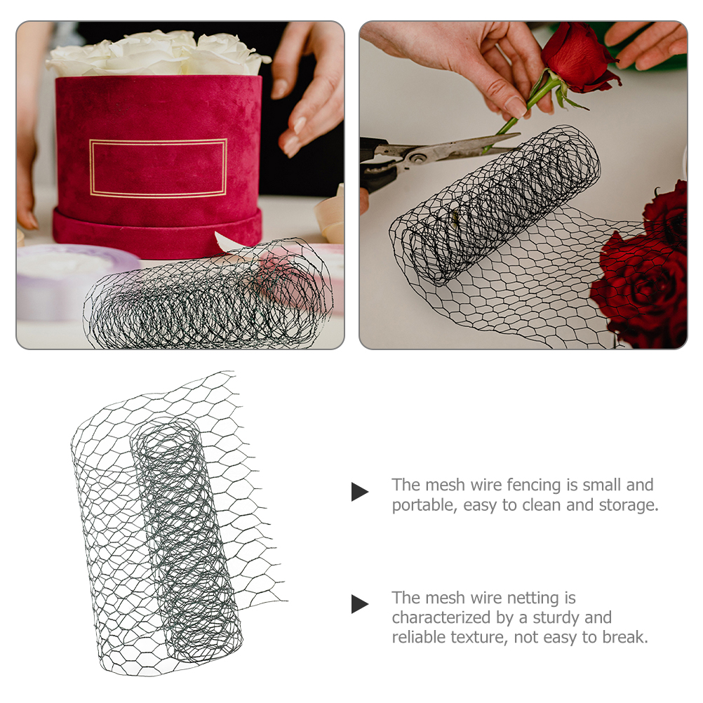Valla de jardín, corralito de animales, arreglo de flores, hierro, alambre de pollo, red de malla, suministros florales, red para Glower
