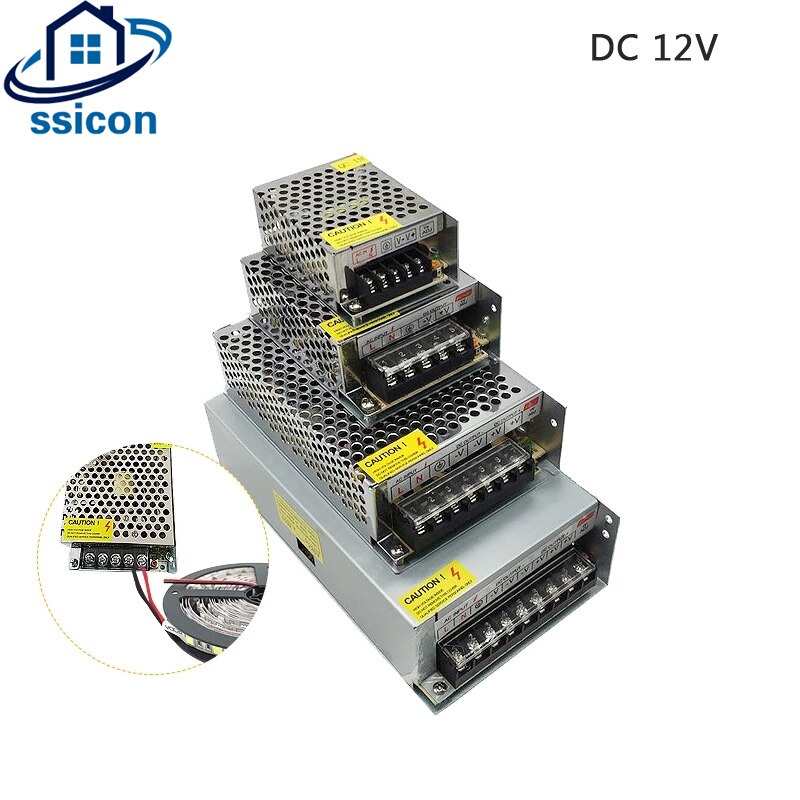 Switching Power Adapter Transformator Ac 110V 220V Naar Dc 12V 5A 10A 15A 20A Stroombron Adapter voor Led Strip Cctv
