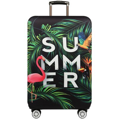 Tier druck flamingos Gepäck Schutz Abdeckungen Reise Zubehör Verdicken Elastische Anti-staub Siutcase Abdeckung Trolley Fall Abdeckung: E / L