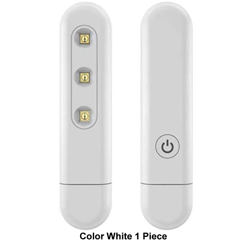 mini sterilizzatore UVC portatile portatile USB lampada germicida ultravioletta UVC e ozono doppia sterilizzazione rimuovere acaro uccidere i batteri: 1 pezzo bianca