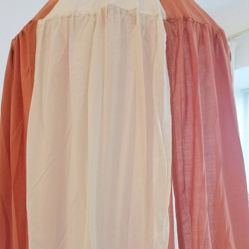 Cortina de cama de bebé, habitación de niños, cuna, Red de algodón, cúpula colgada, tienda de cama de recién nacido F3ME