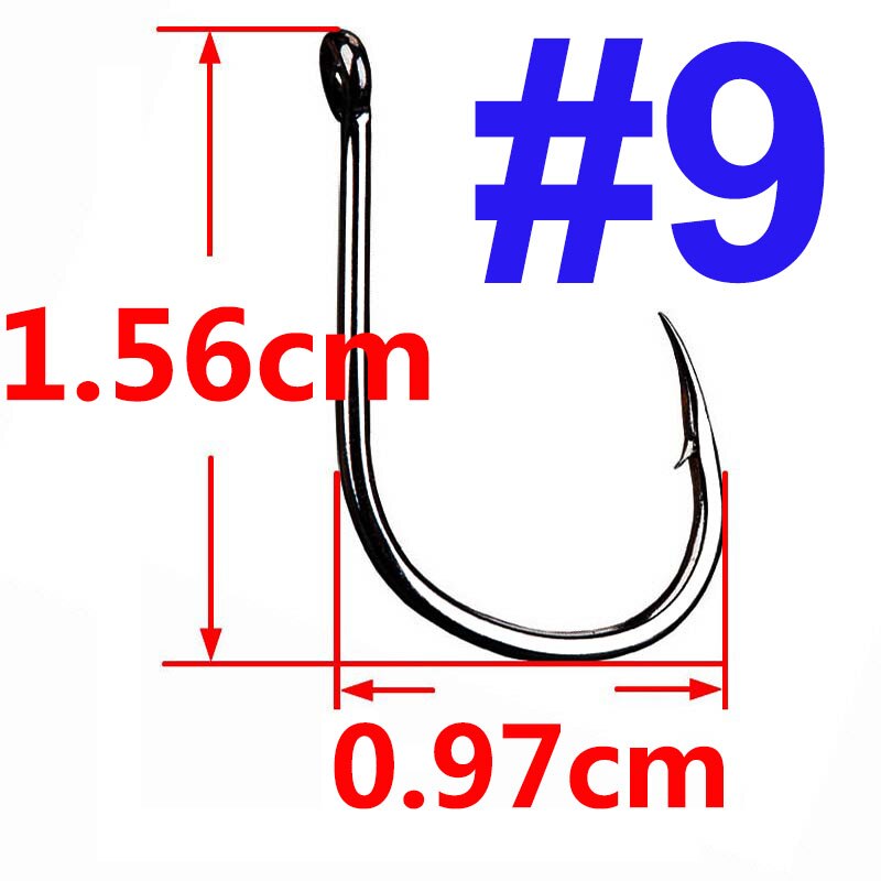 100 Stück Iseama Karpfen-Angelhaken, versetzter Kreis-Haken, einzelner Fliegenfischen, Jig-Haken mit Widerhaken, Meer-Angelhaken, Zubehör: Blau