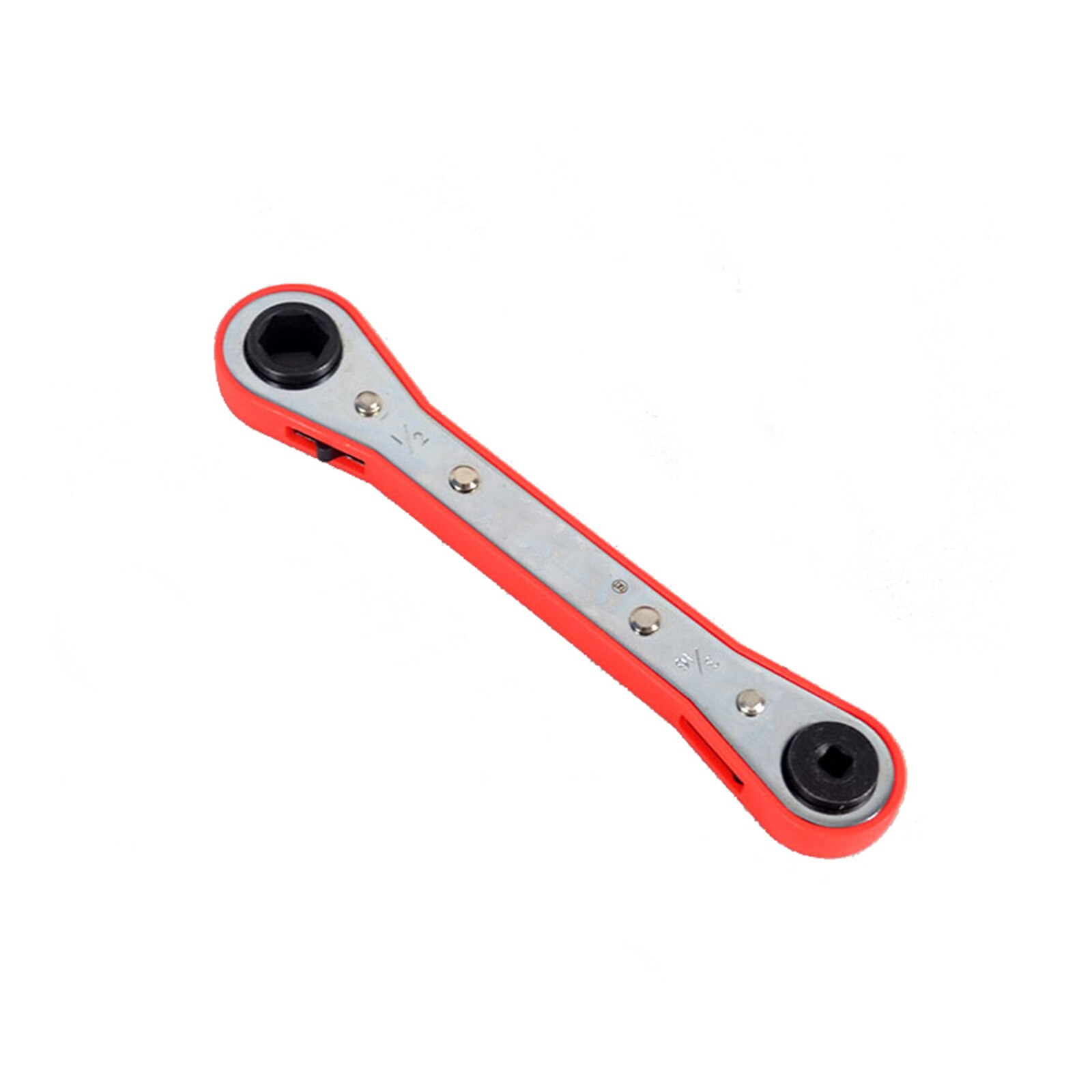 1pc llave de carraca de doble extremo herramienta de mantenimiento de refrigeración de aire acondicionado herramienta de llave de válvula de cierre CT-122, CT-123