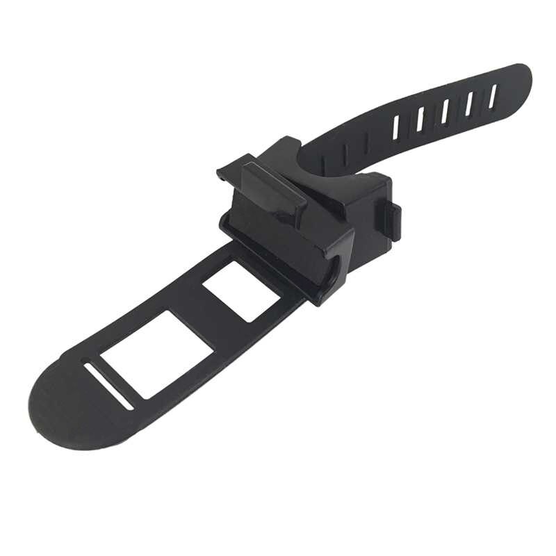 Bike LED Flashlight Torch Clamp Clip Bracket Stand Universal Bicycle Flashlight Holder Mount 360 Degree Rubber Straps