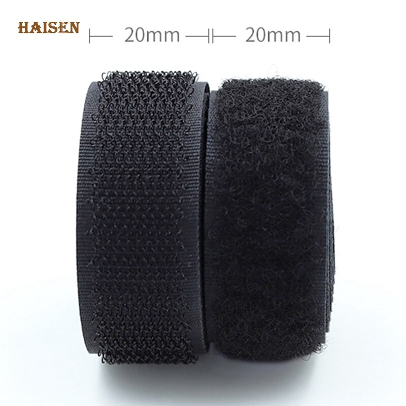Haisen,Solid Color Soft Nylon Hook and Loop Adhesive Fastener Tape,Magic Tape, Sewing Accessories For Clothe/ Bag/ Shoe/AB Stick