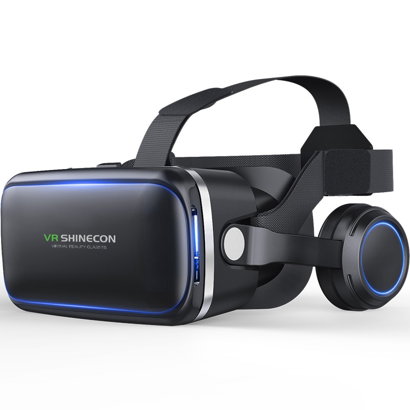 Casque VR Shinecon 6.0 3D VR casque stéréo 360 degrés pour 4.7-6.0 pouces Android /IOS Smartphone lunettes de réalité virtuelle