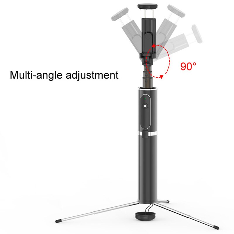 Bluetooth selfie stick bærbart håndholdt kamerastativ med trådløs fjernbetjening til iphone huawei xiaomi kamera