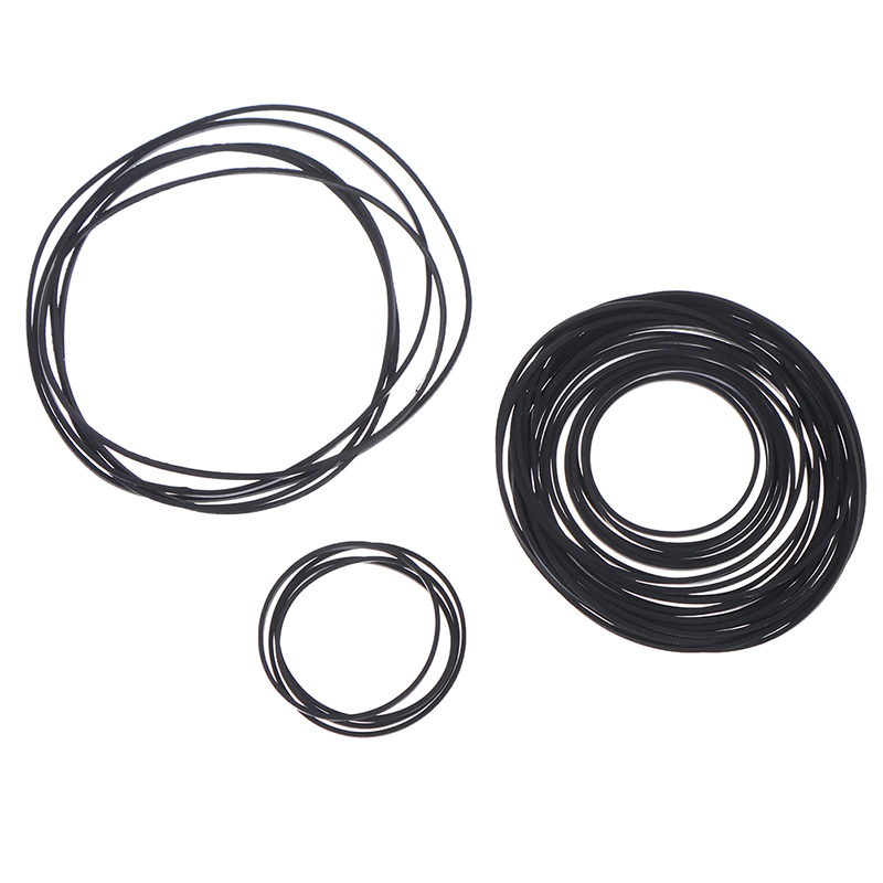 1 pakke 1*1 mm blande kassettbånd erstattende gummi cd dvd kassettopptaker dreitafel riem riem for cd-rom videomaskiner