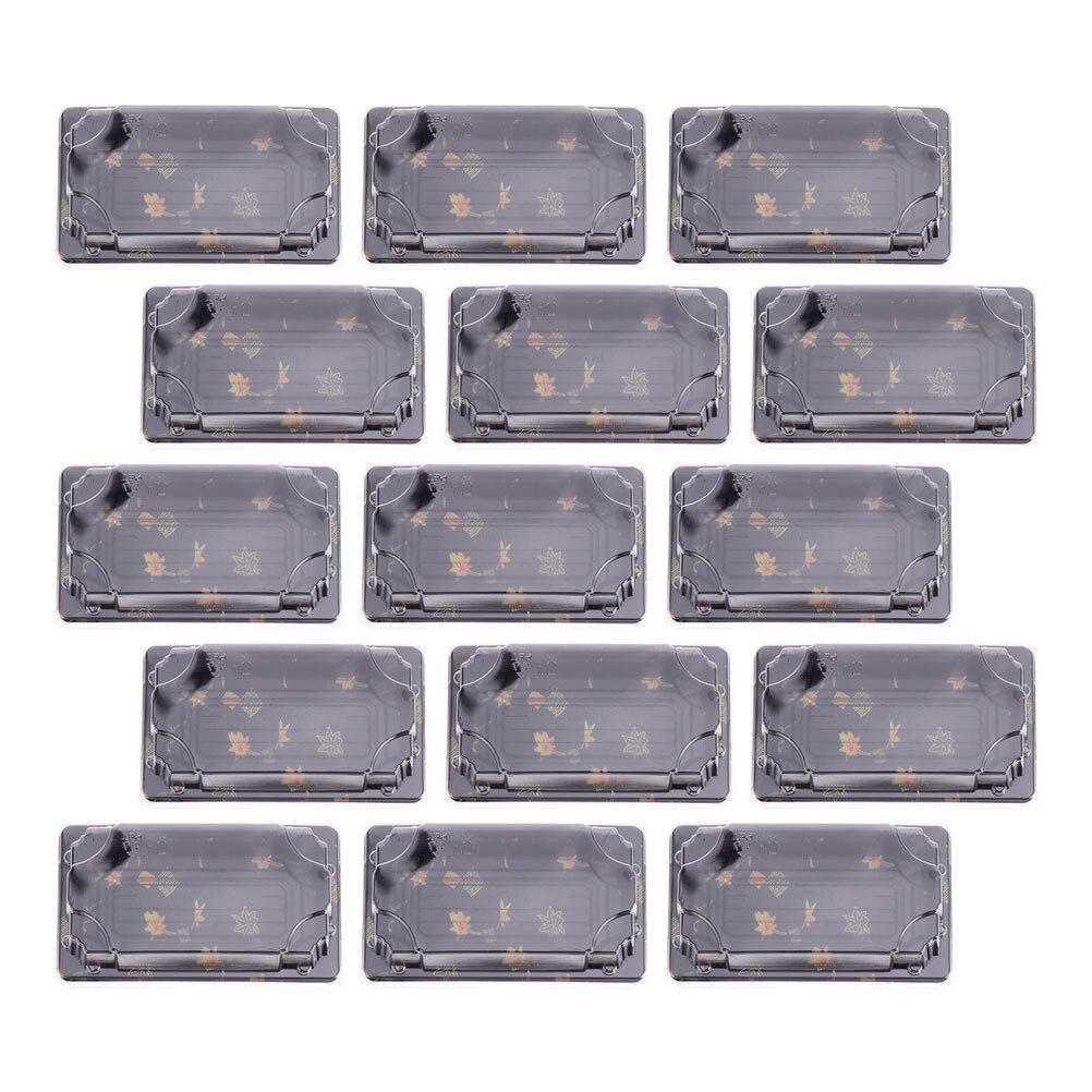 25pcs Sushi Take-out Box Disposable Rectangle Printing Take out Container