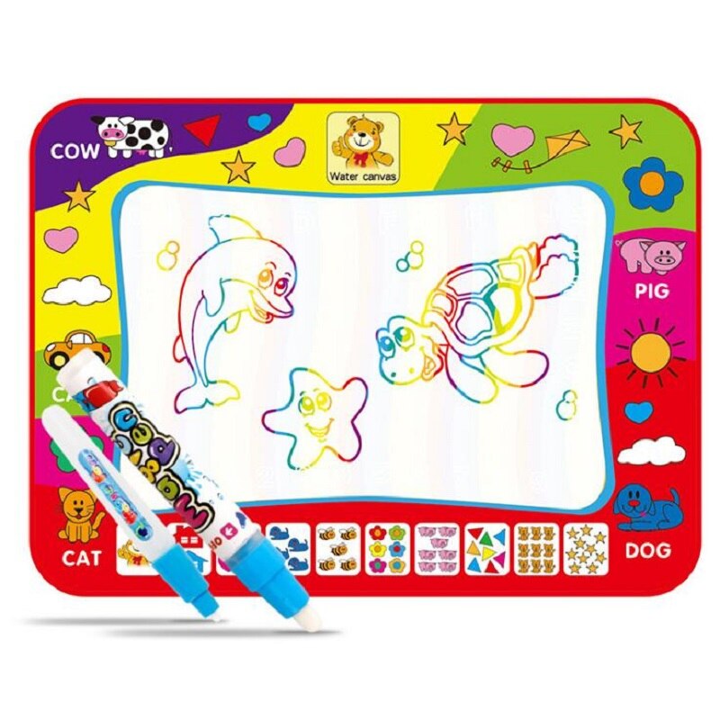 HKYSHP – couverture magique en toile d&#39;eau pour enfants, Puzzle pour bébé, jouet d&#39;éducation précoce, couleur, peinture Graffiti: Large