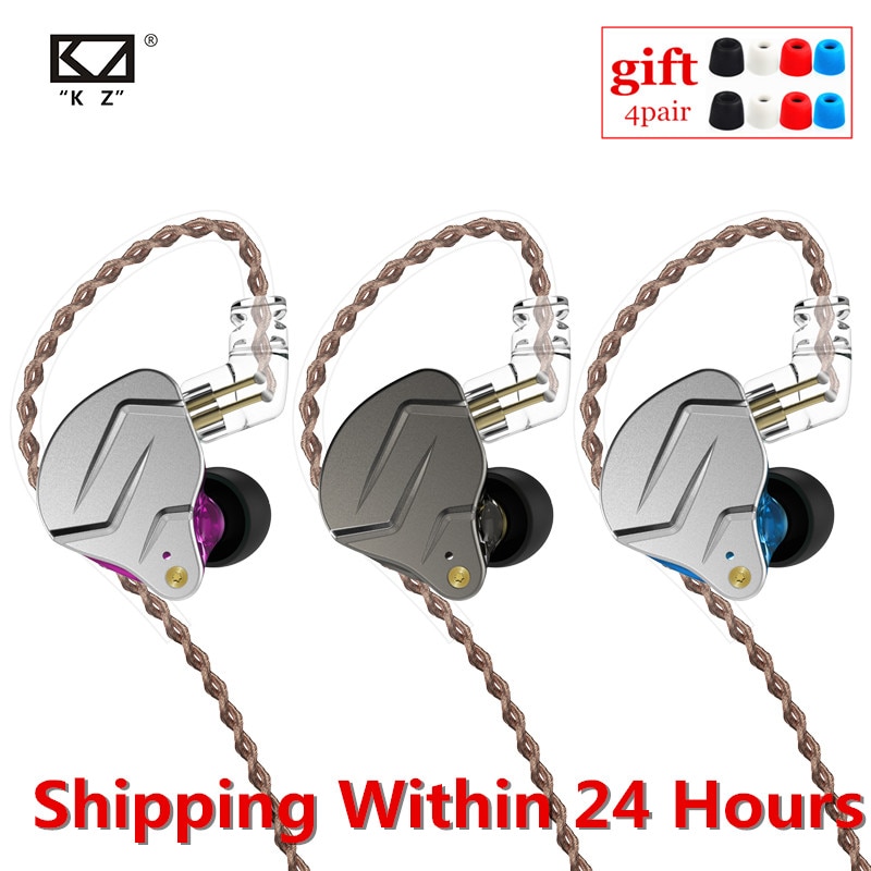 KZ ZSN PRO 1BA+1DD Hybrid technology HIFI Metal In Ear Earphones Bass Earbud Sport Noise Cancelling Headset ZSX ZSN PRO X ZSTX